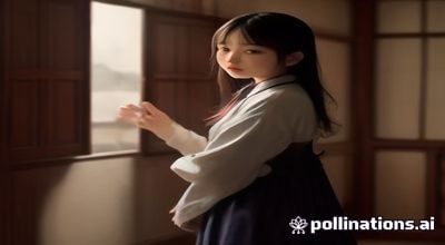 宿舍浴室镜子前的女生，镜中倒影与现实出现细微差异，猛鬼宿舍经典镜像恐惧设计